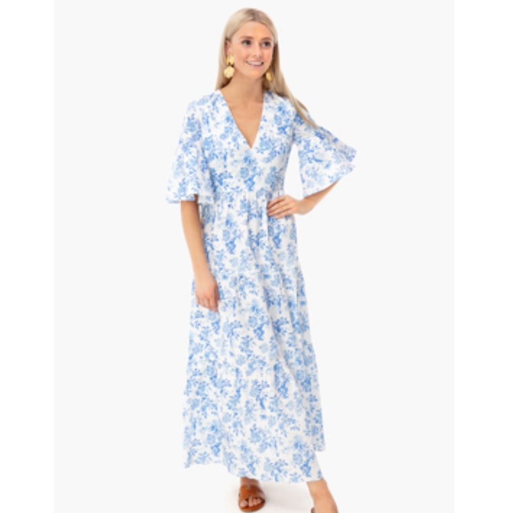Tuckernuck Blue and White Ginger Dress